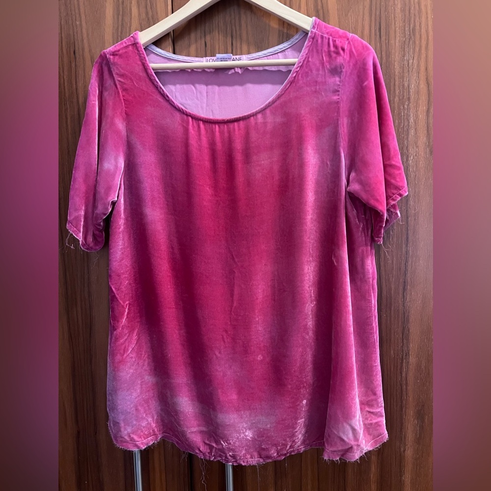 Crushed Velvet Pink T